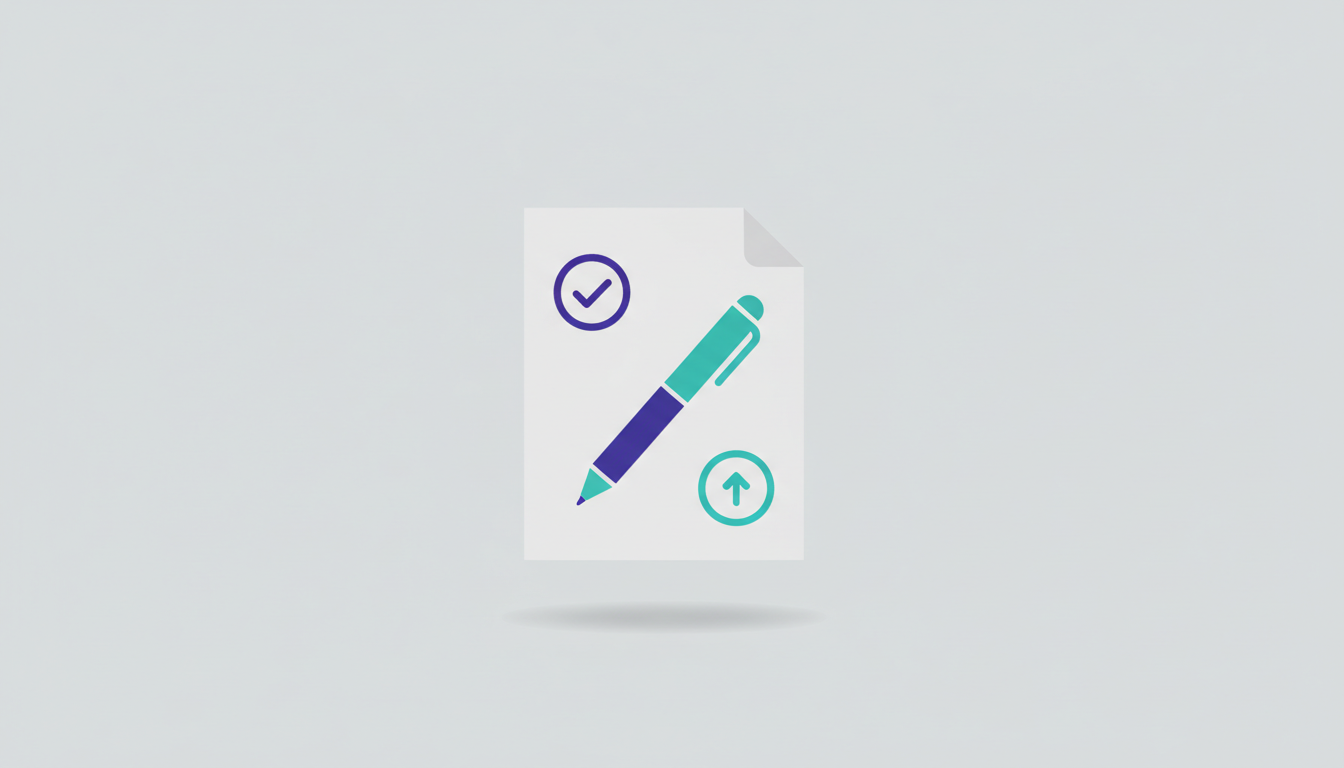 Illustration of an RFP document with approval stamps