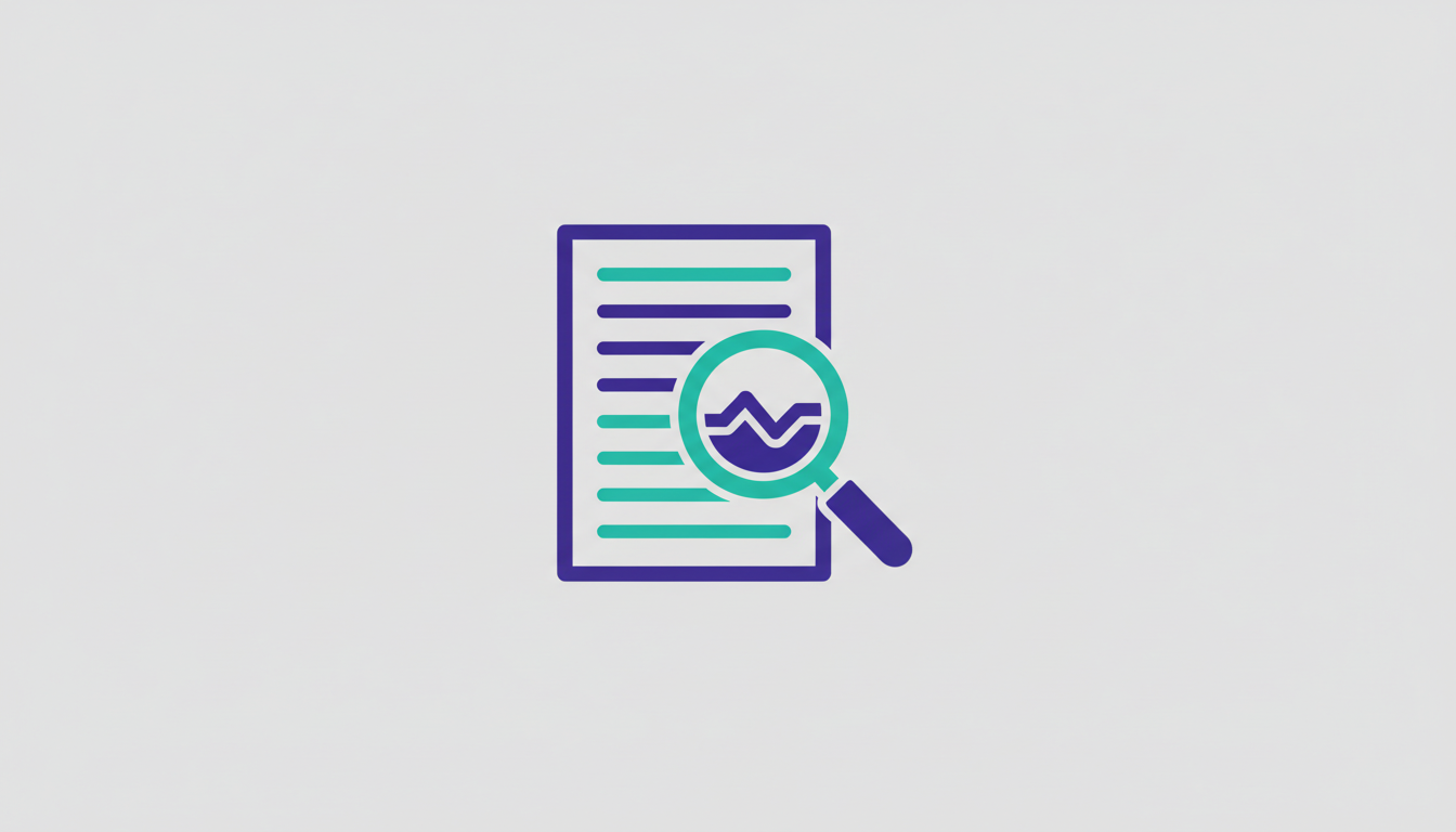 Document with a magnifying glass and flood control plan