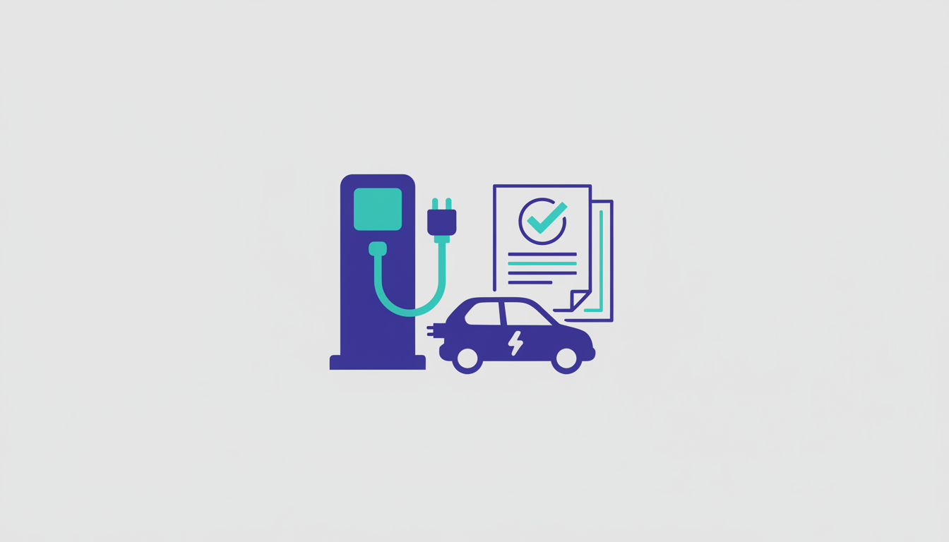 Electric vehicle charging station with a proposal document