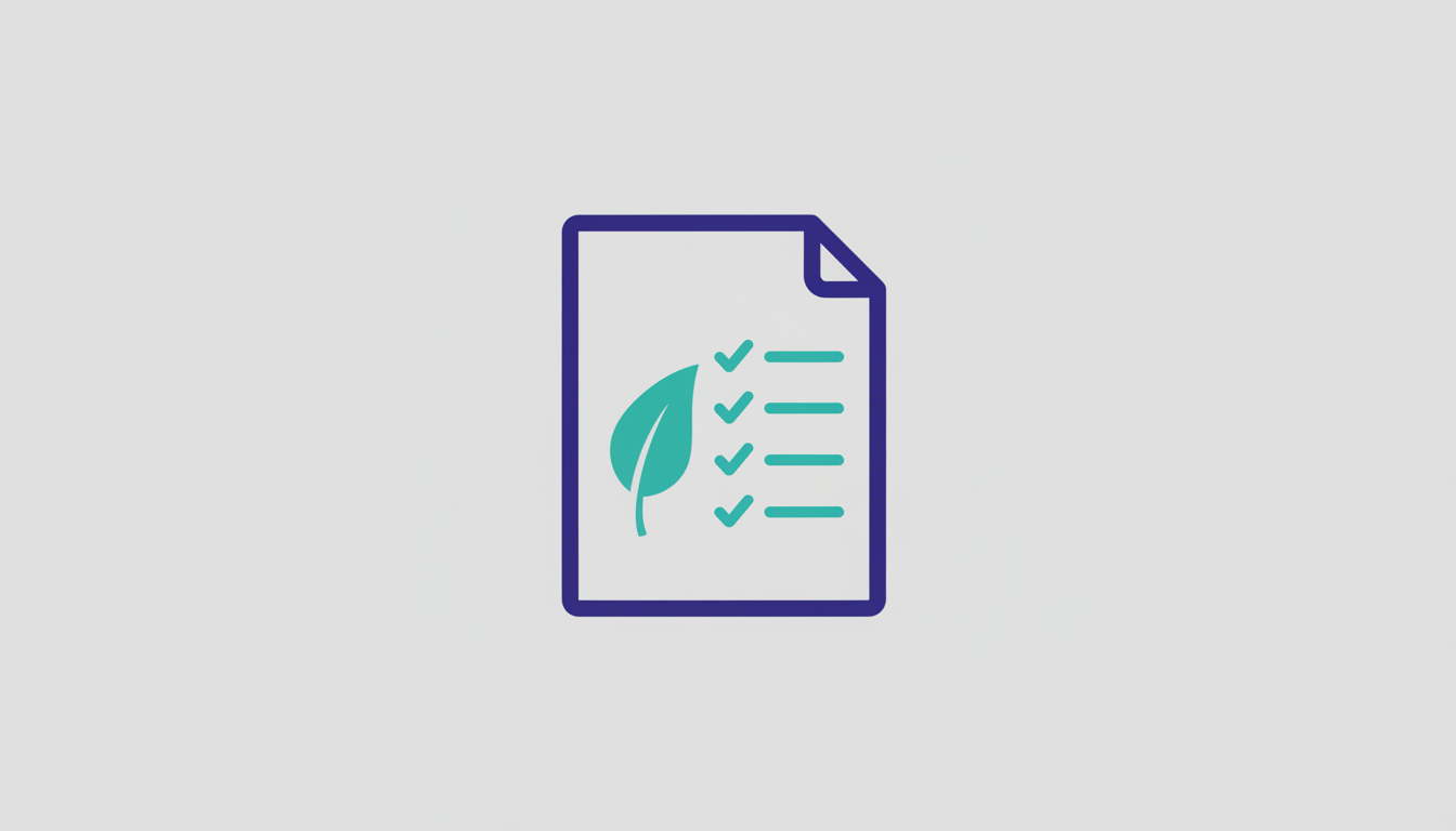 Document representing environmental services RFP with a checklist